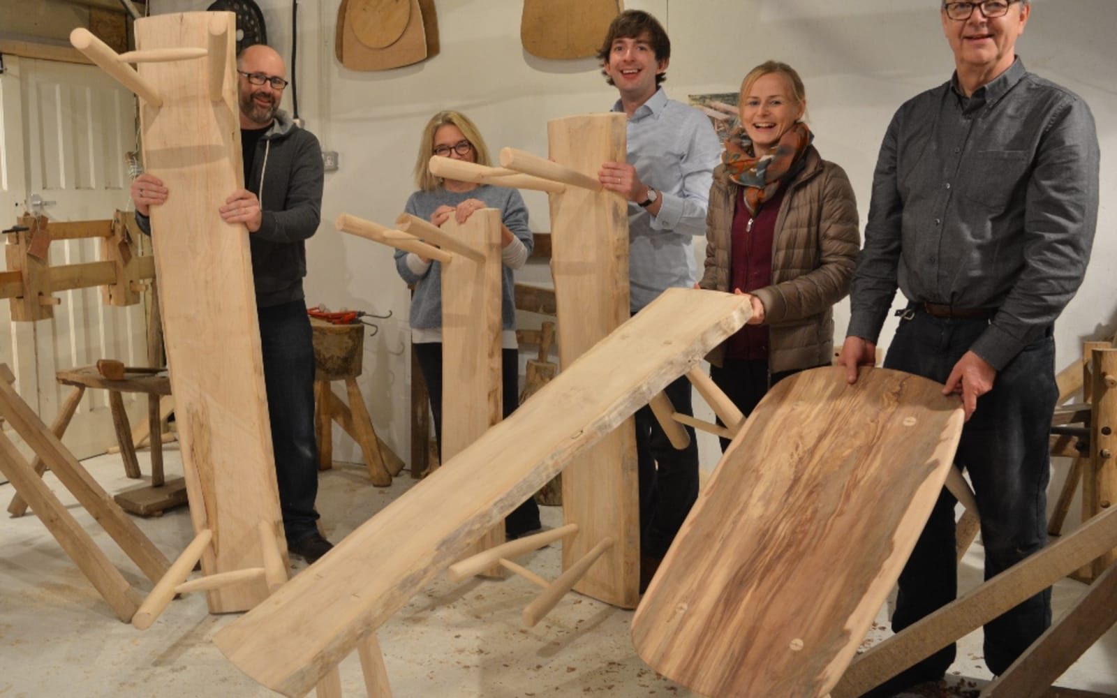 Make a live-edge bench or table, photographed by Ben Willis Woodcraft