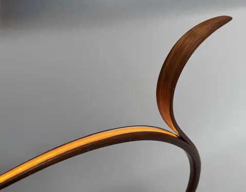 Veneer Laminations: Making a Sculptural Lamp, photographed by Marc Fish