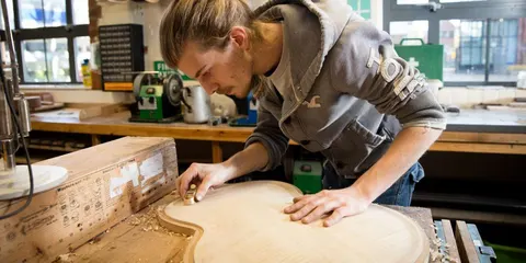 Traditional Guitar Making, photographed by Musical Instrument Crafts
