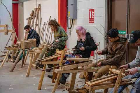 Green Woodworking Taster Session (Family-Friendly), photographed by Blackmountainscollege