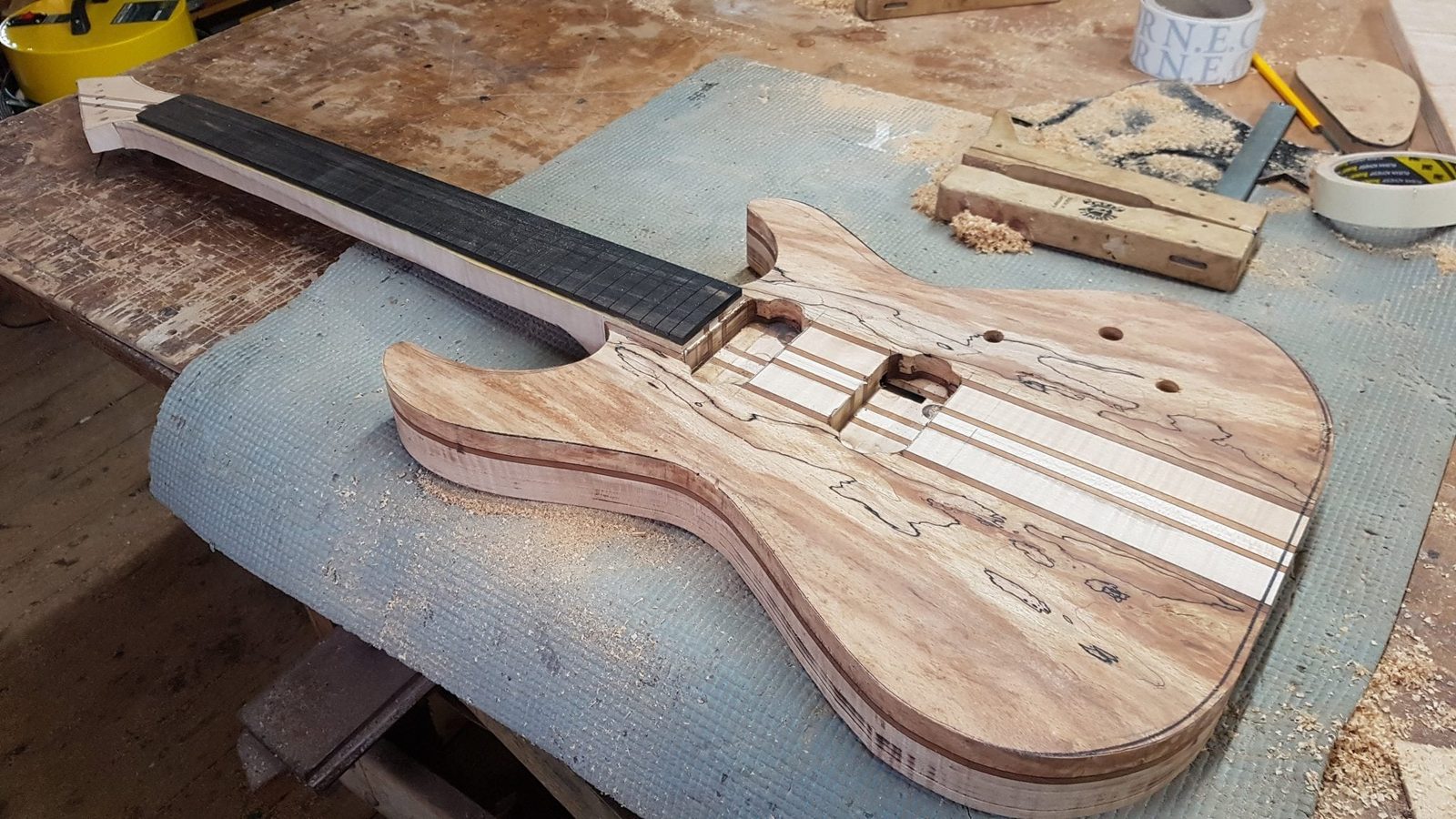 Build Your Own Electric Guitar, photographed by Guitar Making
