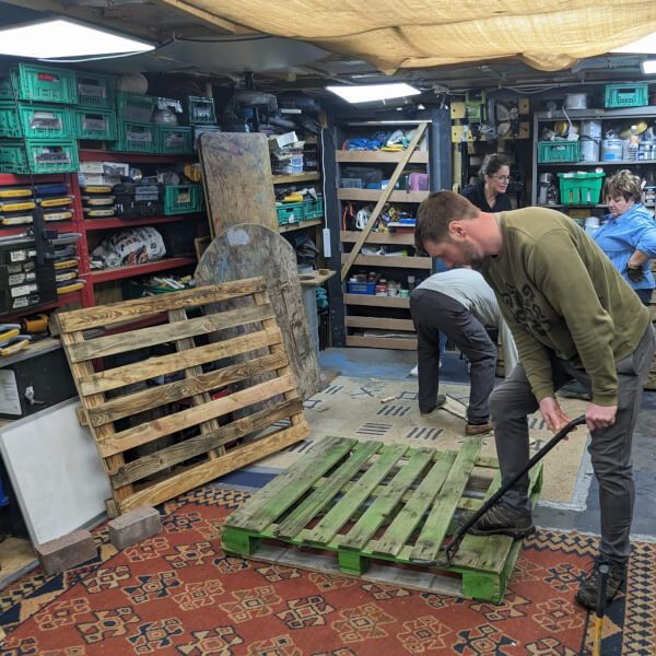Transform Pallets Into Treasures: A 2 Day Course, photographed by Black Paw