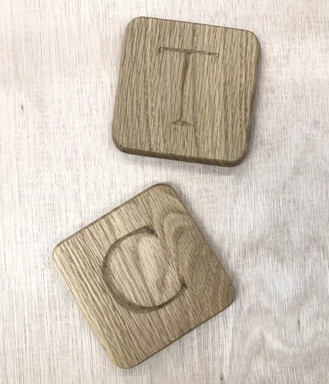 Carve a Personalised Oak Coaster, 2 person course, photographed by Ash And Company