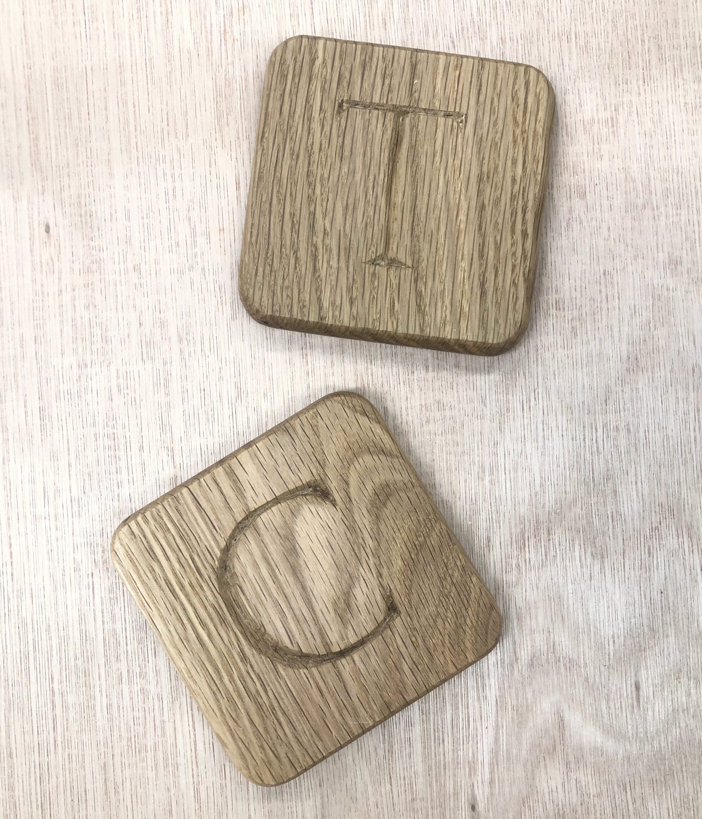 Carve a Personalised Oak Coaster, 2 person course, photographed by Ash And Company
