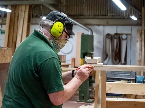 Benbecula Bench Workshop, photographed by Glasgow Wood
