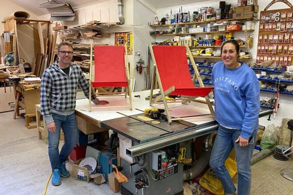 Make a canvas deckchair workshop, photographed by Great British Woodshop