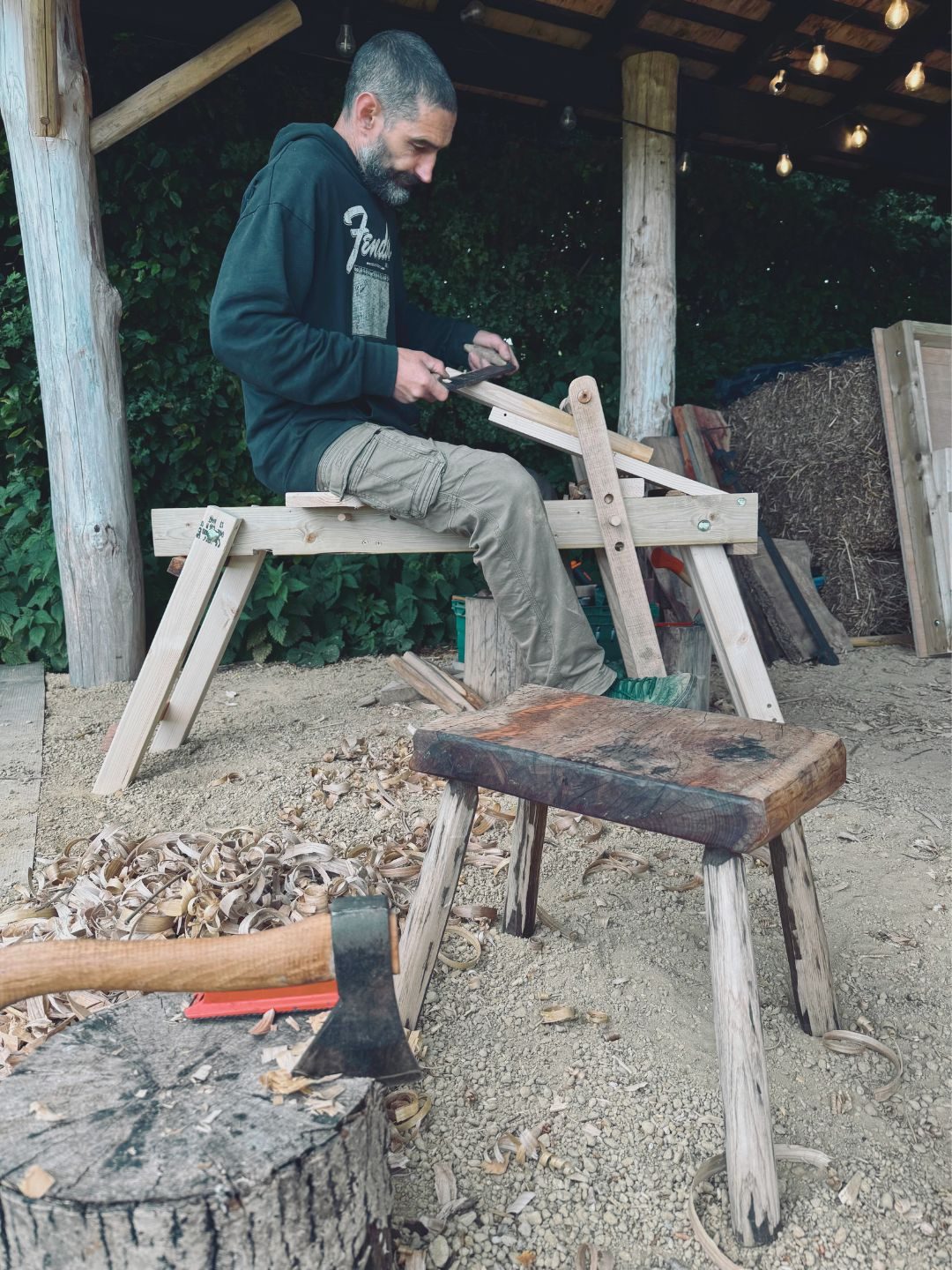 Stool Making Course, photographed by Makers Barn
