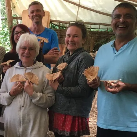 Fan Bird Woodcarving Class, photographed by Greenwood Days