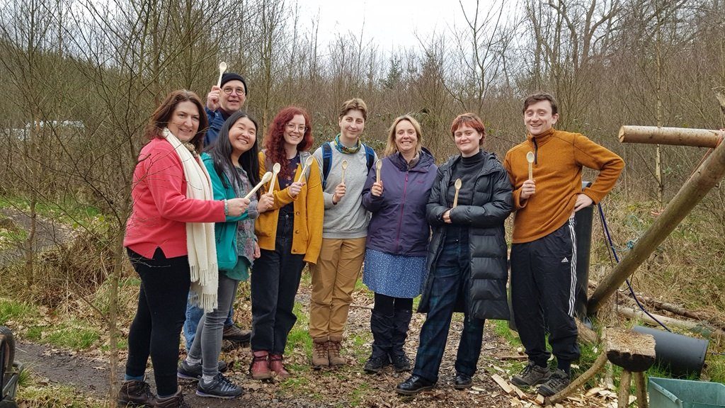 Carve your own spoon, photographed by Green Aspirations Scotland CIC