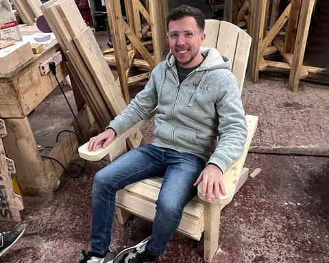 Adirondack Lounge Chair Workshop, photographed by Glasgow Wood