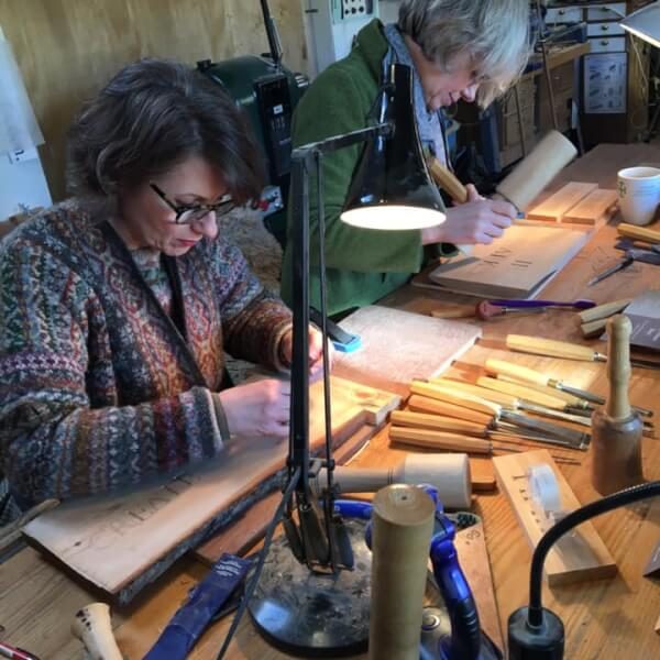 Wood Carving Workshop, photographed by Stephen Stokes