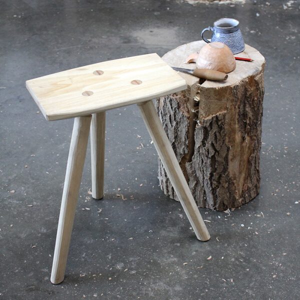 Kids Woodworking Class: Make a Stool, photographed by The Green Wood Guild