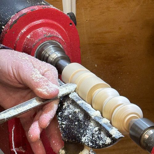 2-person half-day Woodturning Experience for Beginners, photographed by Simon Taggart