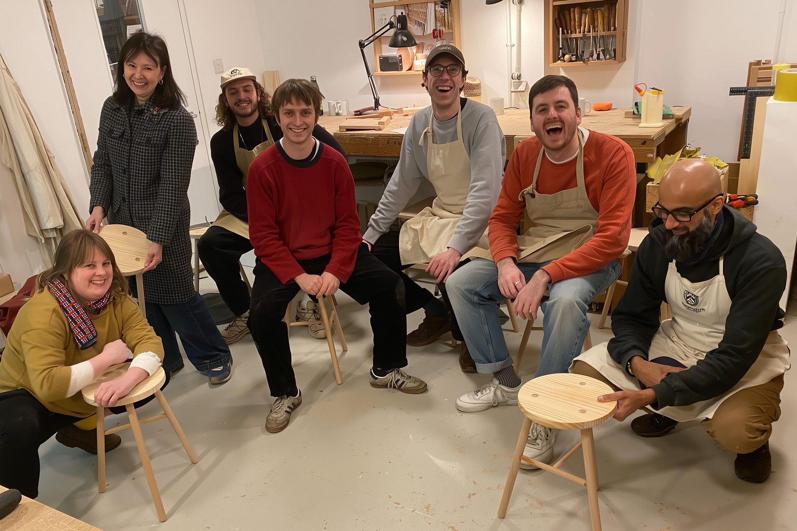 Stool Making Bespoke Event, photographed by New School of Furniture Making