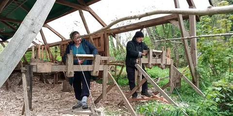 Chair Making at Sallerton Wood, photographed by Sallerton Wood