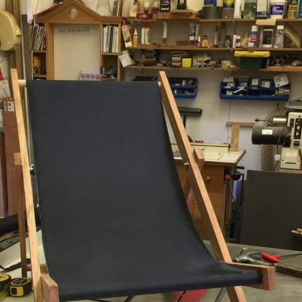 Woodworking Class: Canvas Deckchair, photographed by Great British Woodshop