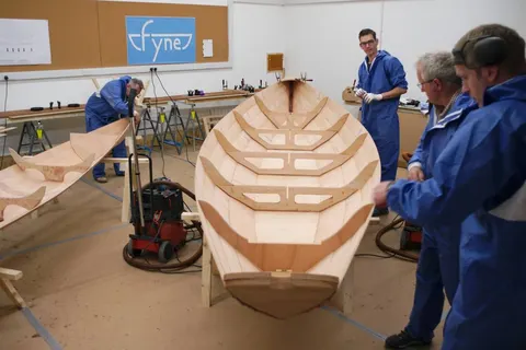10-day Boat Building Course, photographed by Fyneboatkits