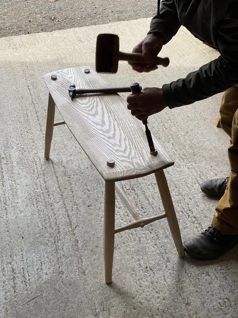 Bench making course, photographed by Ambrosevevers