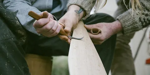Paddle Carving Course, photographed by Axe & Paddle Bushcraft