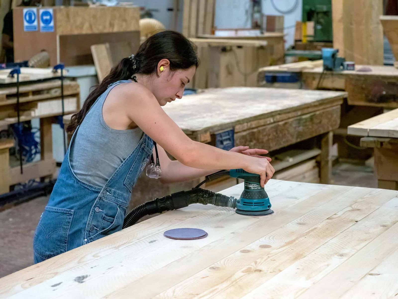 Build your own dining table workshop, photographed by Glasgow Wood