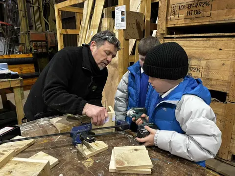 Bird box & planter workshop, photographed by Glasgow Wood