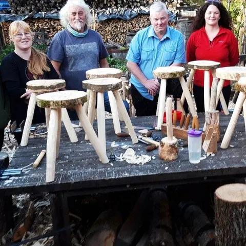 Log to Stool (1 day course), photographed by Gedwood