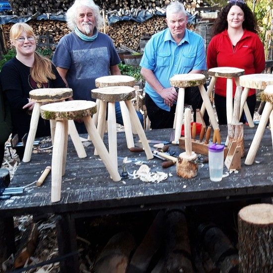 Log to Stool (1 day course), photographed by Gedwood