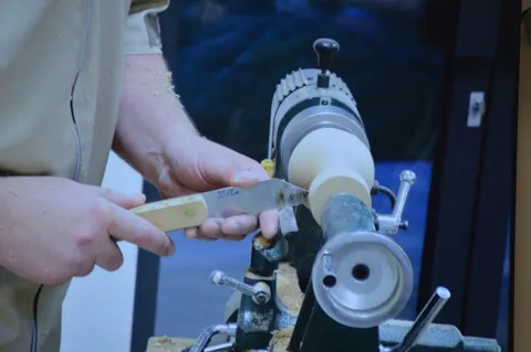 1/2 Day Woodturning Taster Session, photographed by Stephen Kearvell