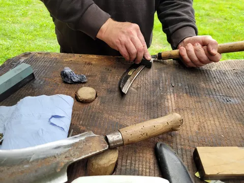 Tool Sharpening Workshop, photographed by Husbandry
