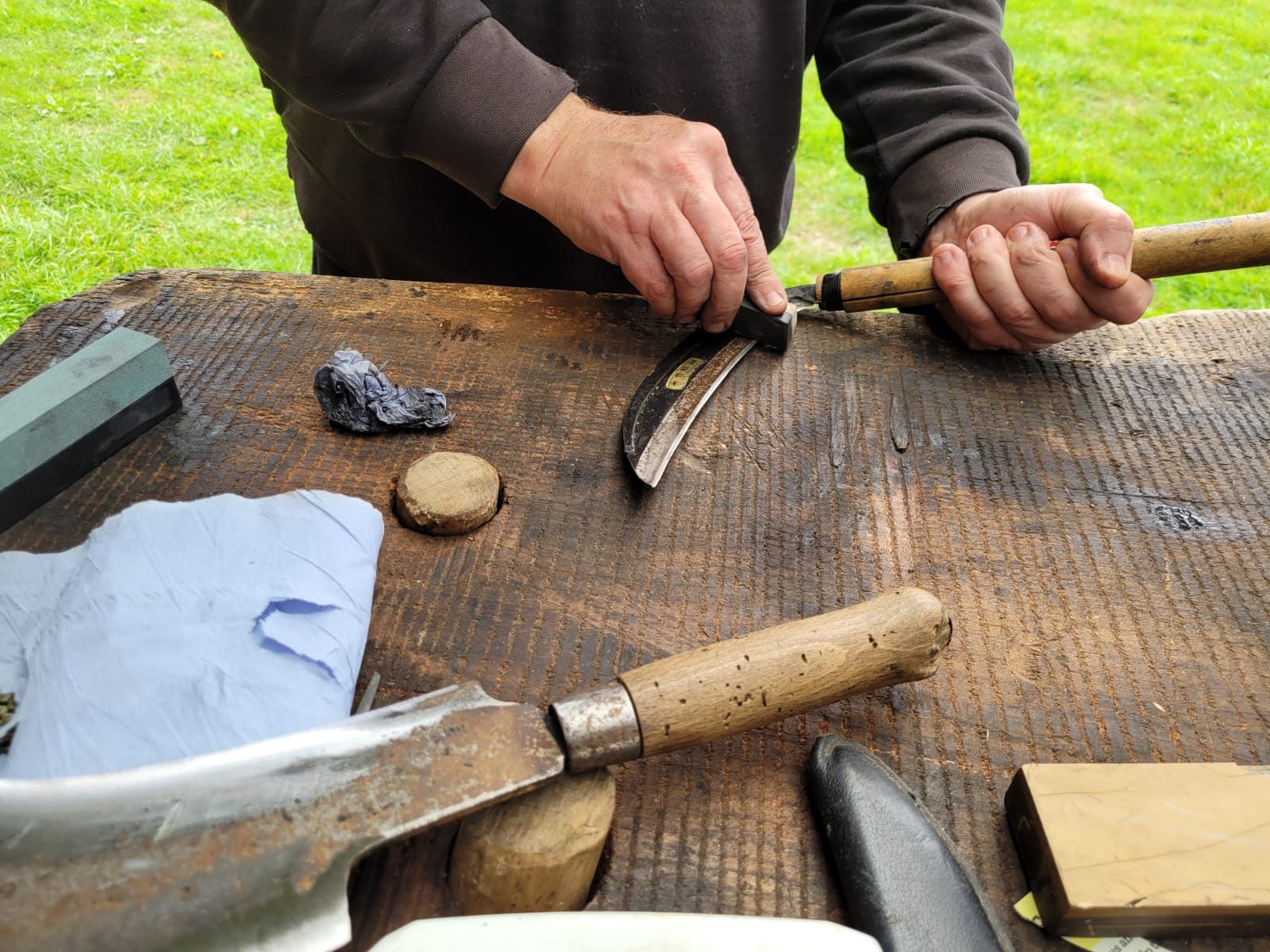 Tool Sharpening Workshop, photographed by Husbandry