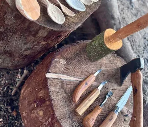 Spoon Carving Workshop, photographed by Northern Woodcraft
