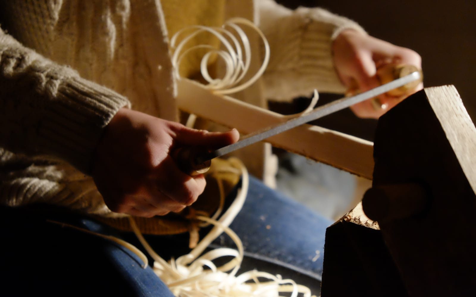 Green Wood Stool Making Weekend, photographed by Rushmere Farm Workshops