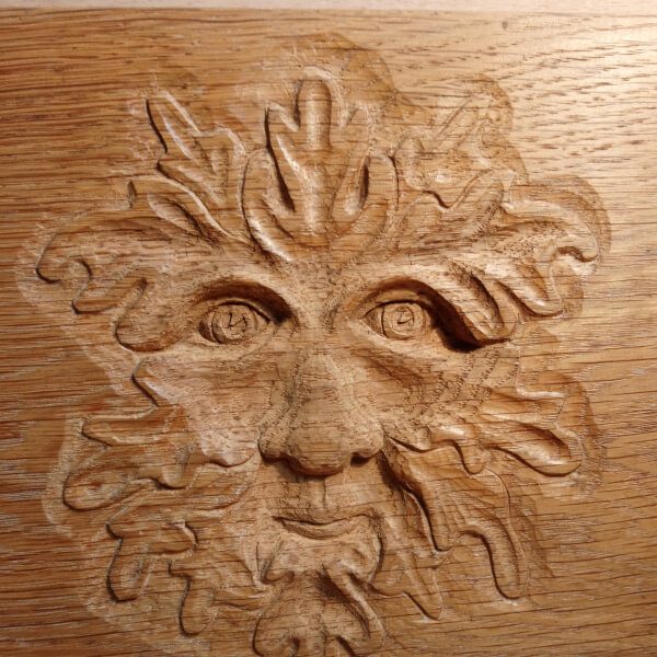 Carving Medieval Designs in Wood, photographed by Bristol Folk House